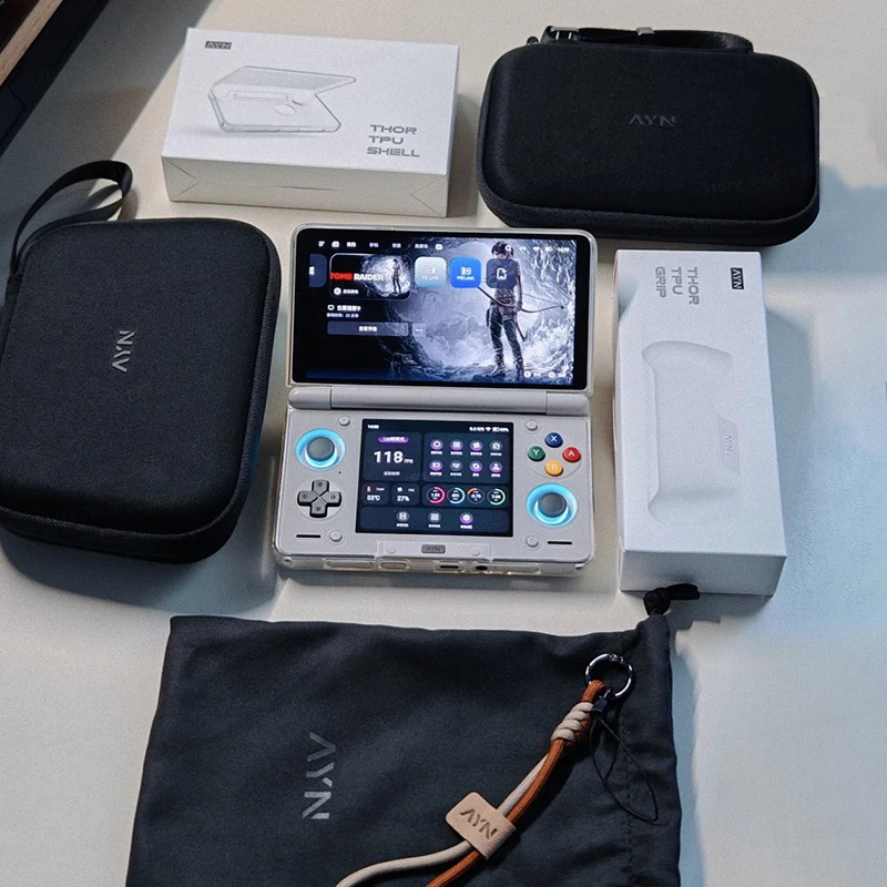 AYN THOR Dual Screen Flip Up Handheld Device Gaming Accessories Protective Case Storage Bag Lanyard Soft Bag For AYN THOR Custom
AYN THOR Dual Screen Flip Up Handheld Device Gaming Accessories Protective Case Storage Bag Lanyard Soft Bag For AYN THOR Custom