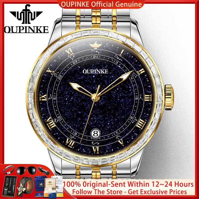 OUPINKE 3203 Men Watch Diamond Starry Sky Waterproof Night Light Sports Watch Luxury Brand Automatic Mechanical Watch Men Reloj
OUPINKE 3203 Men Watch Diamond Starry Sky Waterproof Night Light Sports Watch Luxury Brand Automatic Mechanical Watch Men Reloj