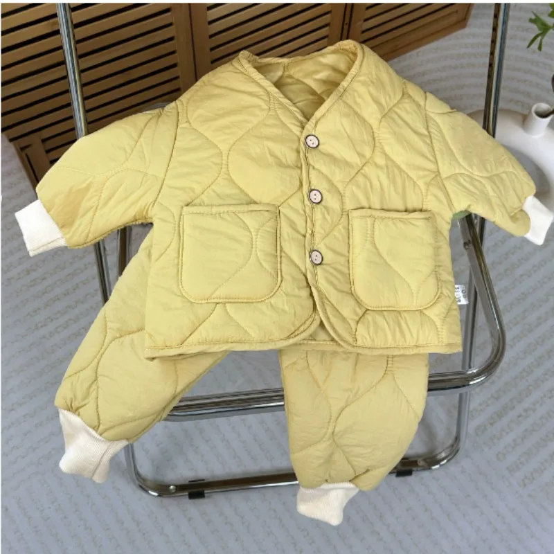 Winter Cute Girls Quilted Warm Clothes Sets Kids Boys Thicken Pullover and Thick Pants 2pcs Sets Boy Warm Suit for Kindergarten
Winter Cute Girls Quilted Warm Clothes Sets Kids Boys Thicken Pullover and Thick Pants 2pcs Sets Boy Warm Suit for Kindergarten