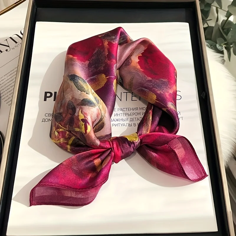 2026 New 100% Real Silk Satin Women Scarf Flower Printed Foulard Femme Square Head Scarfs Bandana Shawl For Lady Hijab
2026 New 100% Real Silk Satin Women Scarf Flower Printed Foulard Femme Square Head Scarfs Bandana Shawl For Lady Hijab