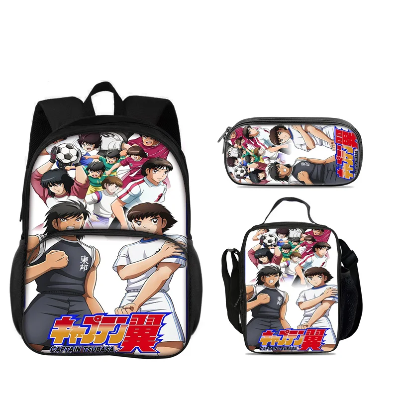 Captain Tsubasa Round Front Bag Backpack Pen Bag ice Bag 3Pcs Set Versatile Boy or Girl School Birthday Best Gift
Captain Tsubasa Round Front Bag Backpack Pen Bag ice Bag 3Pcs Set Versatile Boy or Girl School Birthday Best Gift