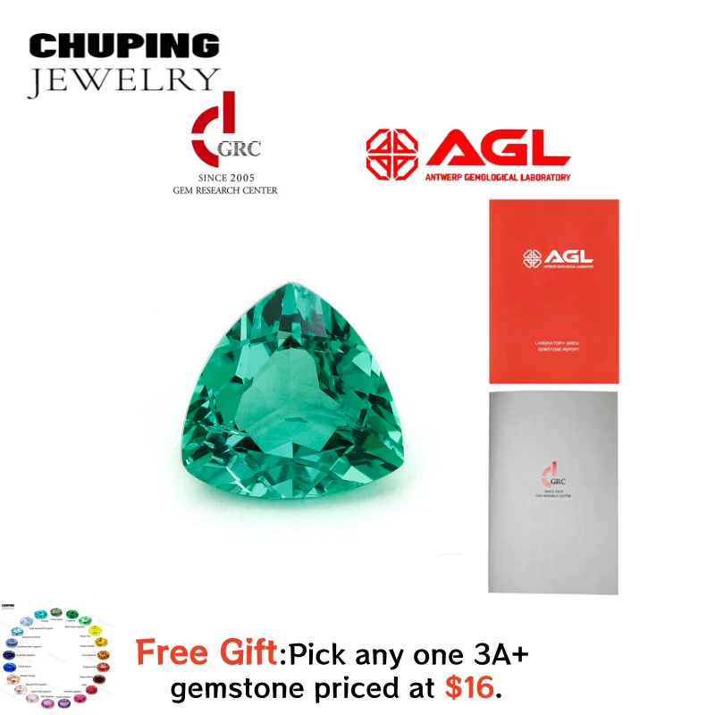 Lab Grown Emerald Trillion Cut Hydrothermal Colombian Emerald Provided AGL Certificate Loose Gemstone For DIY Jewelry Making
Lab Grown Emerald Trillion Cut Hydrothermal Colombian Emerald Provided AGL Certificate Loose Gemstone For DIY Jewelry Making