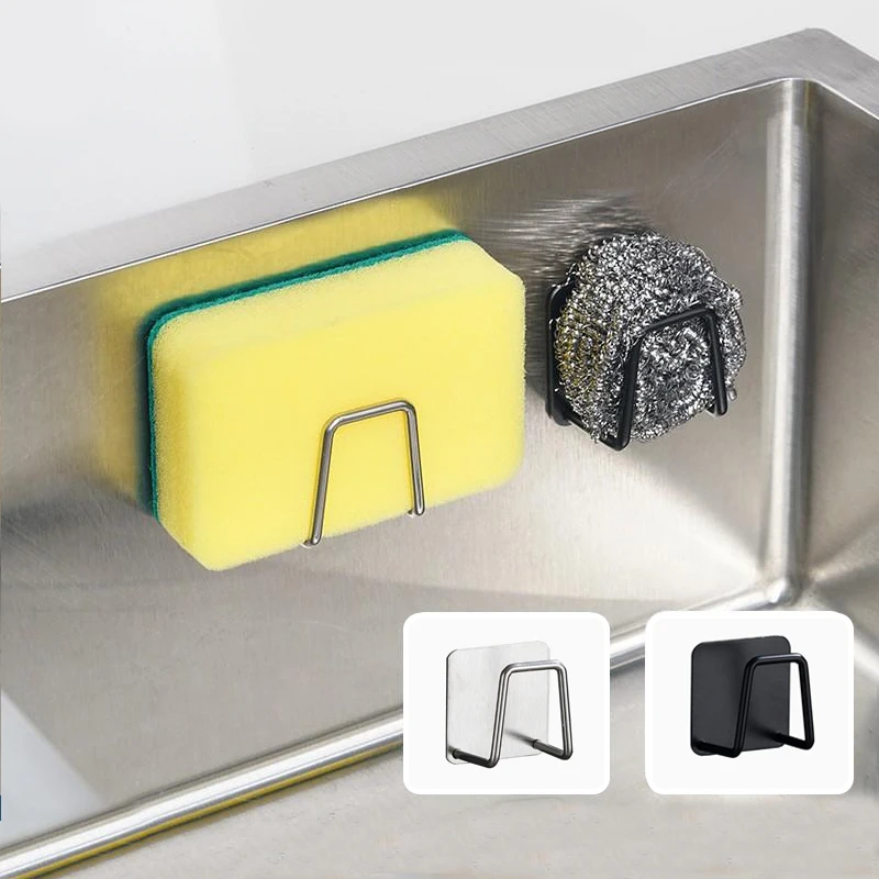 Kitchen Stainless Steel Sink Sponges Holder Self Adhesive Drain Drying Rack Shelf Household Wall Hooks Storage Organizer Holder
Kitchen Stainless Steel Sink Sponges Holder Self Adhesive Drain Drying Rack Shelf Household Wall Hooks Storage Organizer Holder