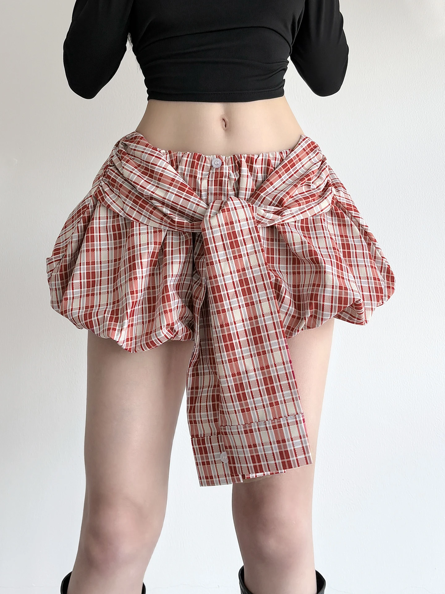 Street Style Low Waist Pleated Skirt WEEKEEP Sweet Girl Color Block Plaid Bow Tie Flower Bud Short Skirt Slimming Puffy Skirt
Street Style Low Waist Pleated Skirt WEEKEEP Sweet Girl Color Block Plaid Bow Tie Flower Bud Short Skirt Slimming Puffy Skirt