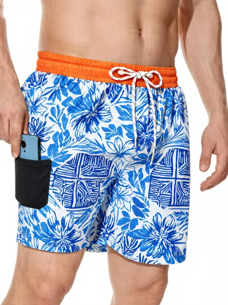 Mens Summer Board Shorts Tropical Flower Geometric Print Hawaiian Style Orange Waist Beach Shorts
Mens Summer Board Shorts Tropical Flower Geometric Print Hawaiian Style Orange Waist Beach Shorts