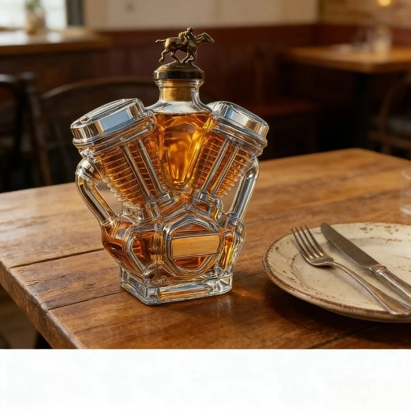 3D Engine Shaped Glass Liquor Dispenser, Lead-Free Bourbon Whiskey Bottle for Home Bar, Perfect Gift for Men, Dad, Husband,
3D Engine Shaped Glass Liquor Dispenser, Lead-Free Bourbon Whiskey Bottle for Home Bar, Perfect Gift for Men, Dad, Husband,