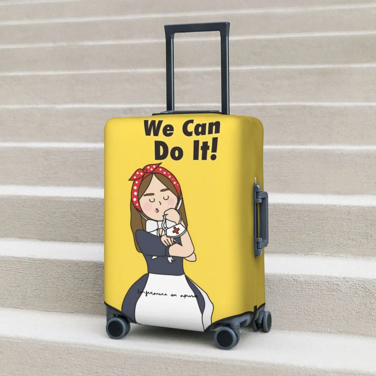 Enfermera En Apuros Suitcase Cover Doctor Nurse Holiday Business Fun Luggage Supplies Protector
Enfermera En Apuros Suitcase Cover Doctor Nurse Holiday Business Fun Luggage Supplies Protector