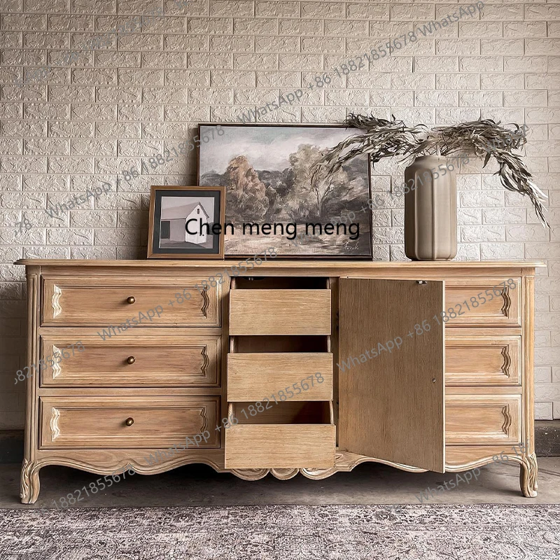 Retro style dining side cabinet small apartment household kitchen storage living room storage decoration
Retro style dining side cabinet small apartment household kitchen storage living room storage decoration