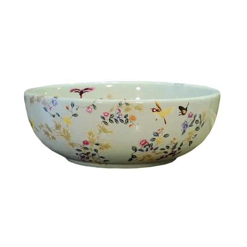 Bathroom Table Basin round Washbasin Art Jingdezhen Porcelain Minimalist Inter-Platform Wash
Bathroom Table Basin round Washbasin Art Jingdezhen Porcelain Minimalist Inter-Platform Wash