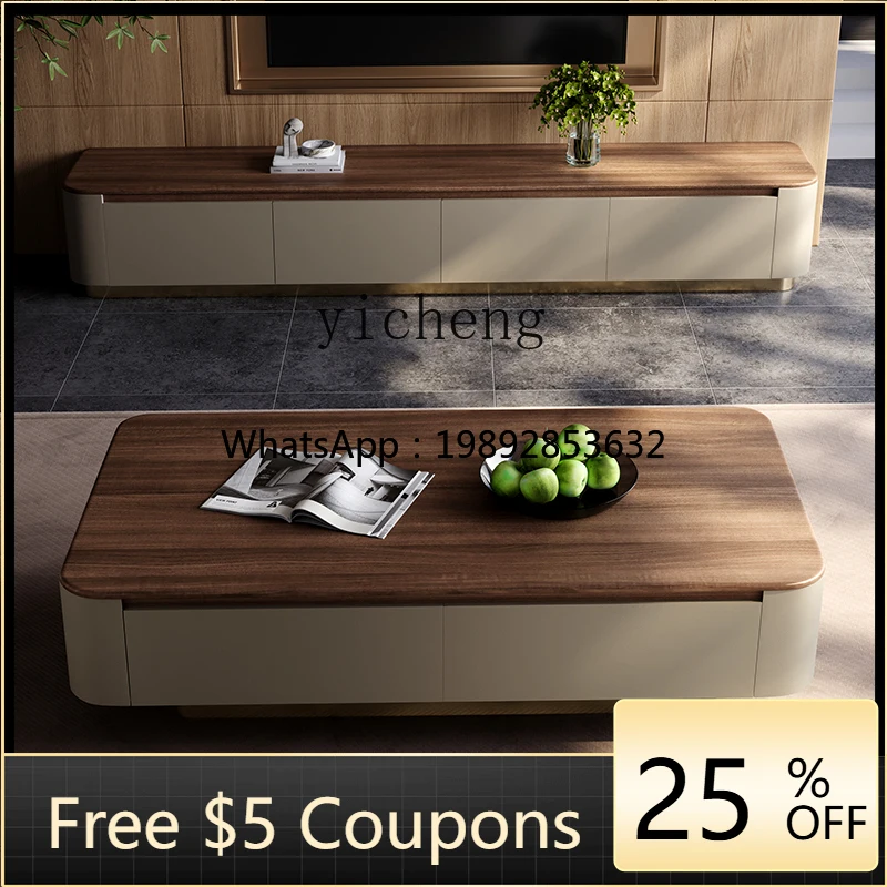 R1 Solid Wood Coffee Table Living Room High-End Elegant TV Cabinet Set
R1 Solid Wood Coffee Table Living Room High-End Elegant TV Cabinet Set