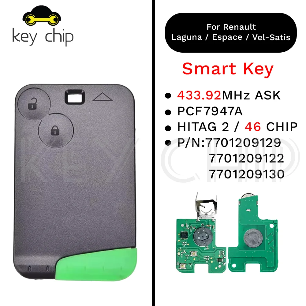 433 МГц для Renault Laguna/Espace/ Vel-Satis PCF7947 чип дистанционного управления ключ смарт-карта
433 МГц для Renault Laguna/Espace/ Vel-Satis PCF7947 чип дистанционного управления ключ смарт-карта