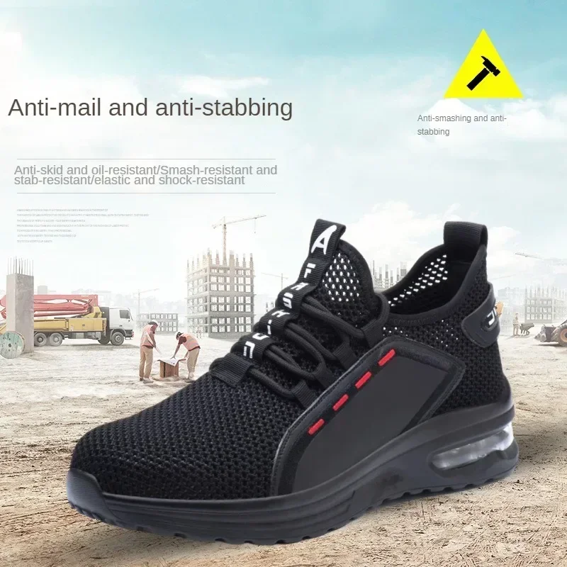DurableBreathable Mesh Fly Woven Anti Impact And Anti Puncture Labor Protection Shoes Steel Toe Work Shoes One Piece For Shippin
DurableBreathable Mesh Fly Woven Anti Impact And Anti Puncture Labor Protection Shoes Steel Toe Work Shoes One Piece For Shippin