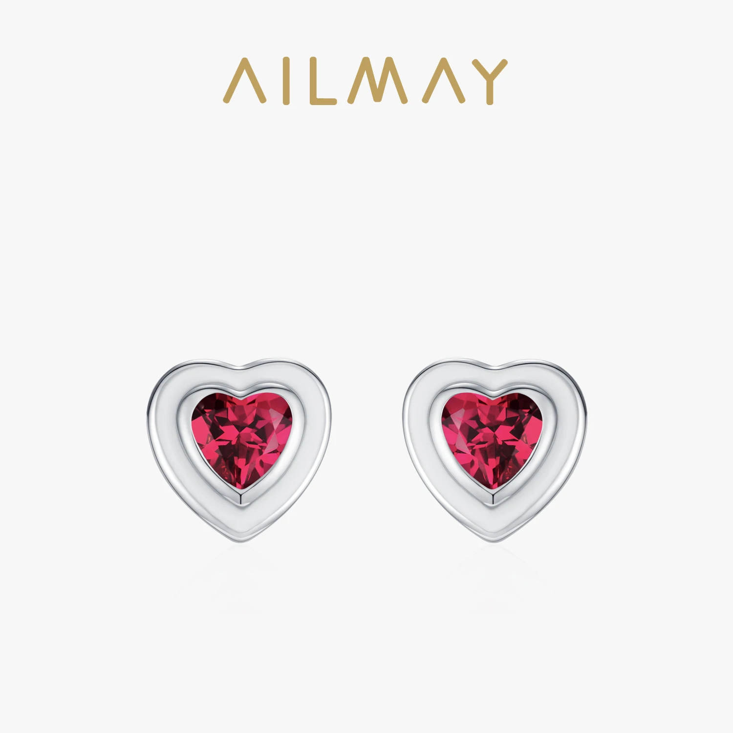 Ailmay серьги-гвоздики из стерлингового серебра 925 пробы с красным цирконием в форме сердца для женщин, романтические серьги «Любовь», изящный подарок на день рождения
Ailmay серьги-гвоздики из стерлингового серебра 925 пробы с красным цирконием в форме сердца для женщин, романтические серьги «Любовь», изящный подарок на день рождения