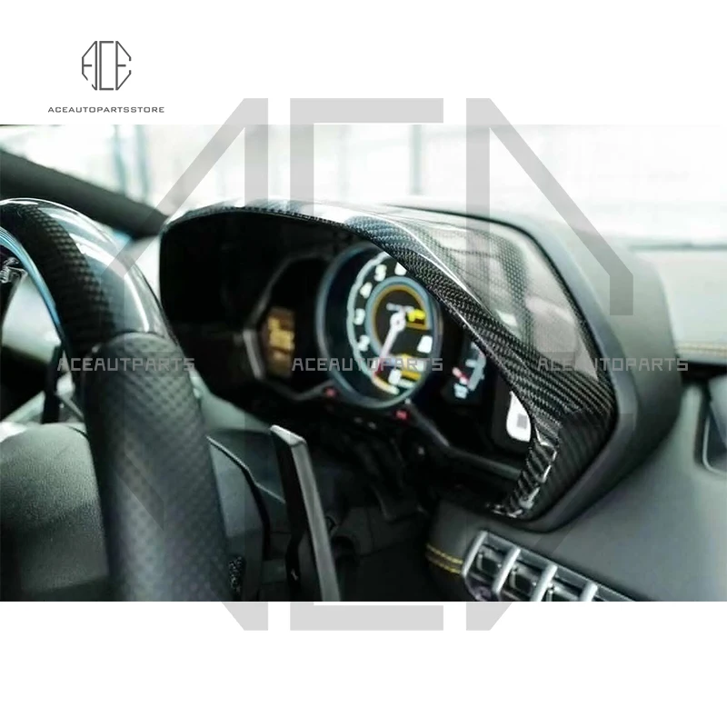 Сухая крышка центральной панели управления из углеродного волокна для Lamborghini Aventador LP700 LP720, внутренний комплект, рамка приборной панели автомобиля 
Сухая крышка центральной панели управления из углеродного волокна для Lamborghini Aventador LP700 LP720, внутренний комплект, рамка приборной панели автомобиля