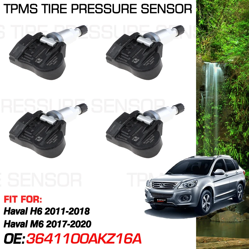 3641100AKZ16A 3641110AK80XA 3641110-K80 For Great Wall Haval H6 2011-2018 Haval M6 2017-2020 433 MHz Car Tire Pressure Monitor
3641100AKZ16A 3641110AK80XA 3641110-K80 For Great Wall Haval H6 2011-2018 Haval M6 2017-2020 433 MHz Car Tire Pressure Monitor