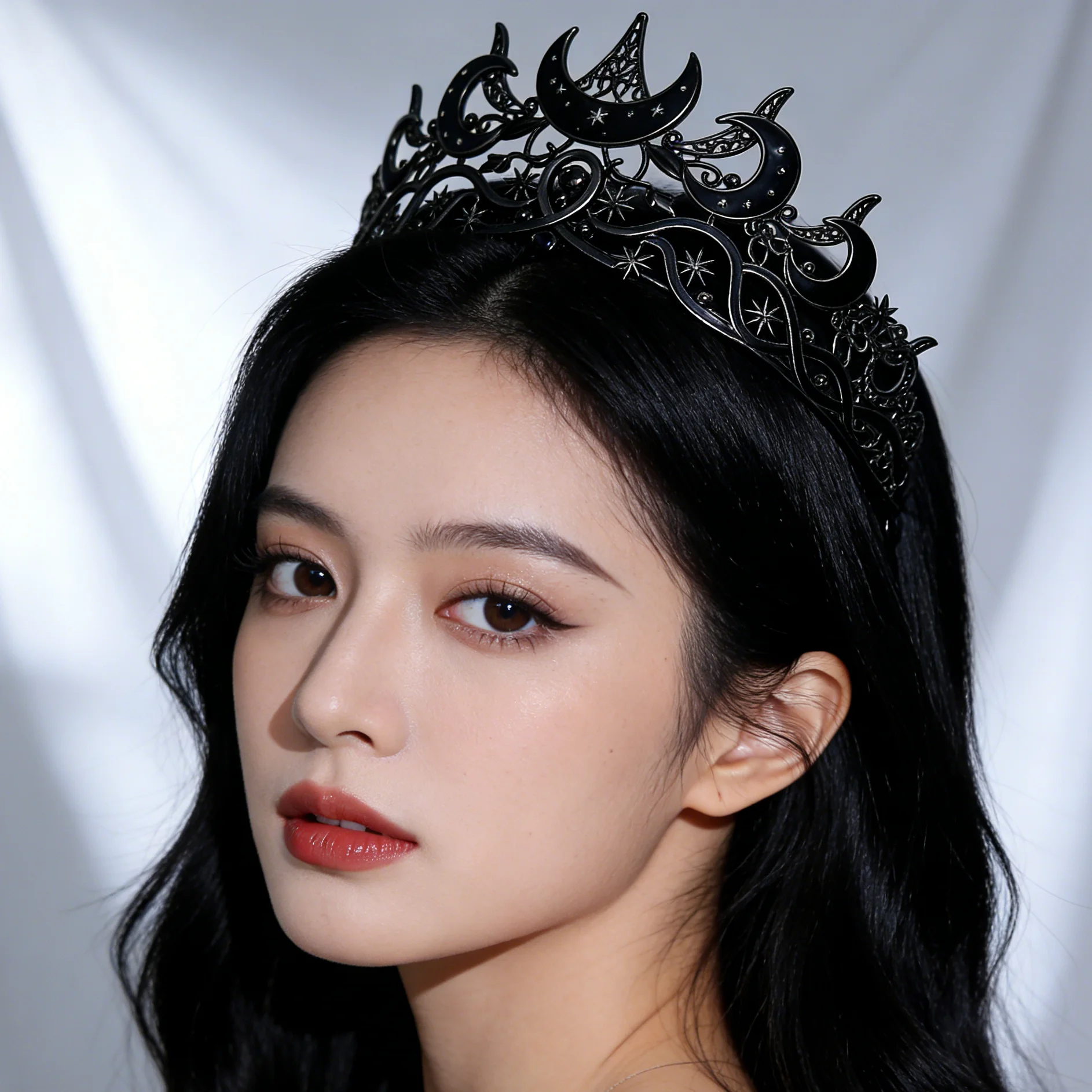 Dark Moon Shape Design Wedding Dress Crown New European Style Vintage Birthday Party Evening Gown Headwear for Brides
Dark Moon Shape Design Wedding Dress Crown New European Style Vintage Birthday Party Evening Gown Headwear for Brides