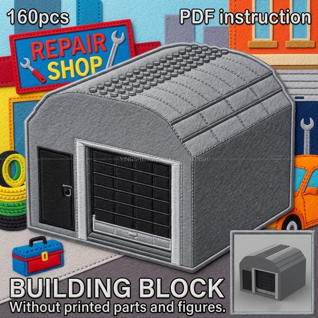 MOC City Street View Auto Repair Shop Building Blocks Small Garage Shed Diorama Accessory Display Model 160PCS
MOC City Street View Auto Repair Shop Building Blocks Small Garage Shed Diorama Accessory Display Model 160PCS