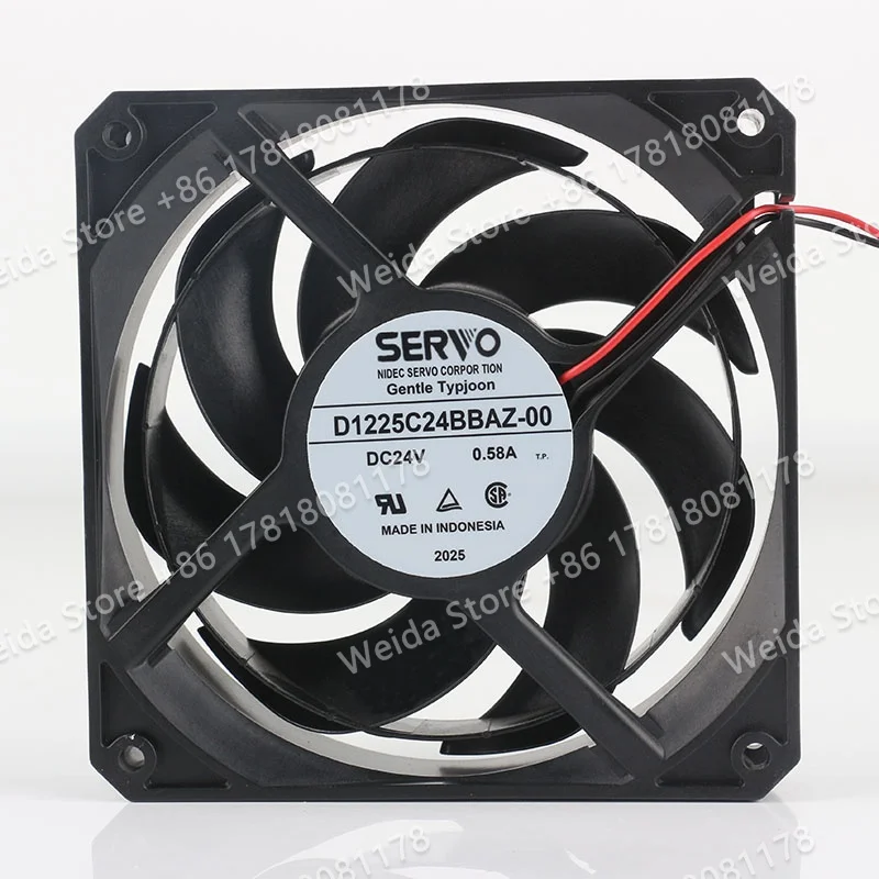 New Nidec DC 24V 0.58A AC EC 12025 Inverter Large air 120X120X25MM Volume two-wire D1225C24BBAZ-00 cooling fan
New Nidec DC 24V 0.58A AC EC 12025 Inverter Large air 120X120X25MM Volume two-wire D1225C24BBAZ-00 cooling fan