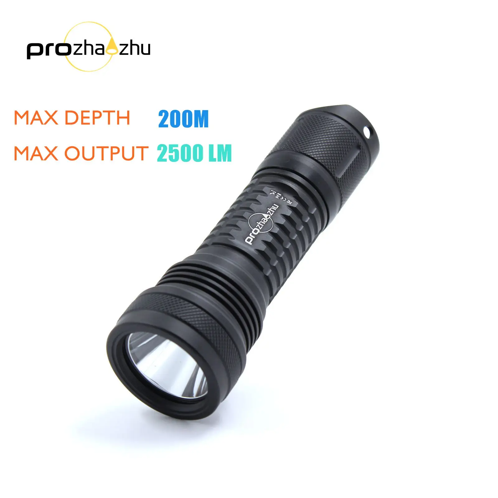 Professional 2500 Lumen SFT40 IP68 200M Aluminum Alloy 26650 Rechargeable Diving Light For Tec Divers
Professional 2500 Lumen SFT40 IP68 200M Aluminum Alloy 26650 Rechargeable Diving Light For Tec Divers
