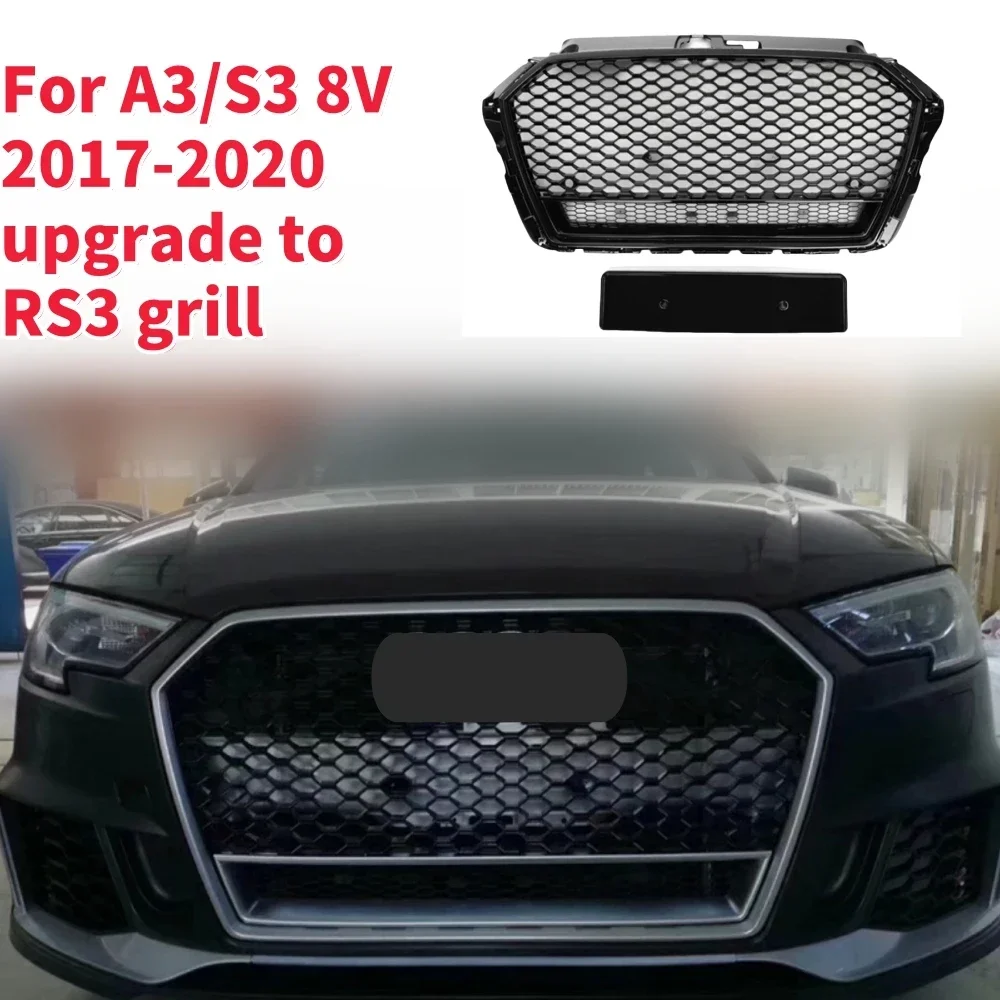 Racing Grills Front Hood Grille Car Front Bumper Grill Center Grille for RS3 Grill for Audi A3/S3 8V 2017-2020
Racing Grills Front Hood Grille Car Front Bumper Grill Center Grille for RS3 Grill for Audi A3/S3 8V 2017-2020