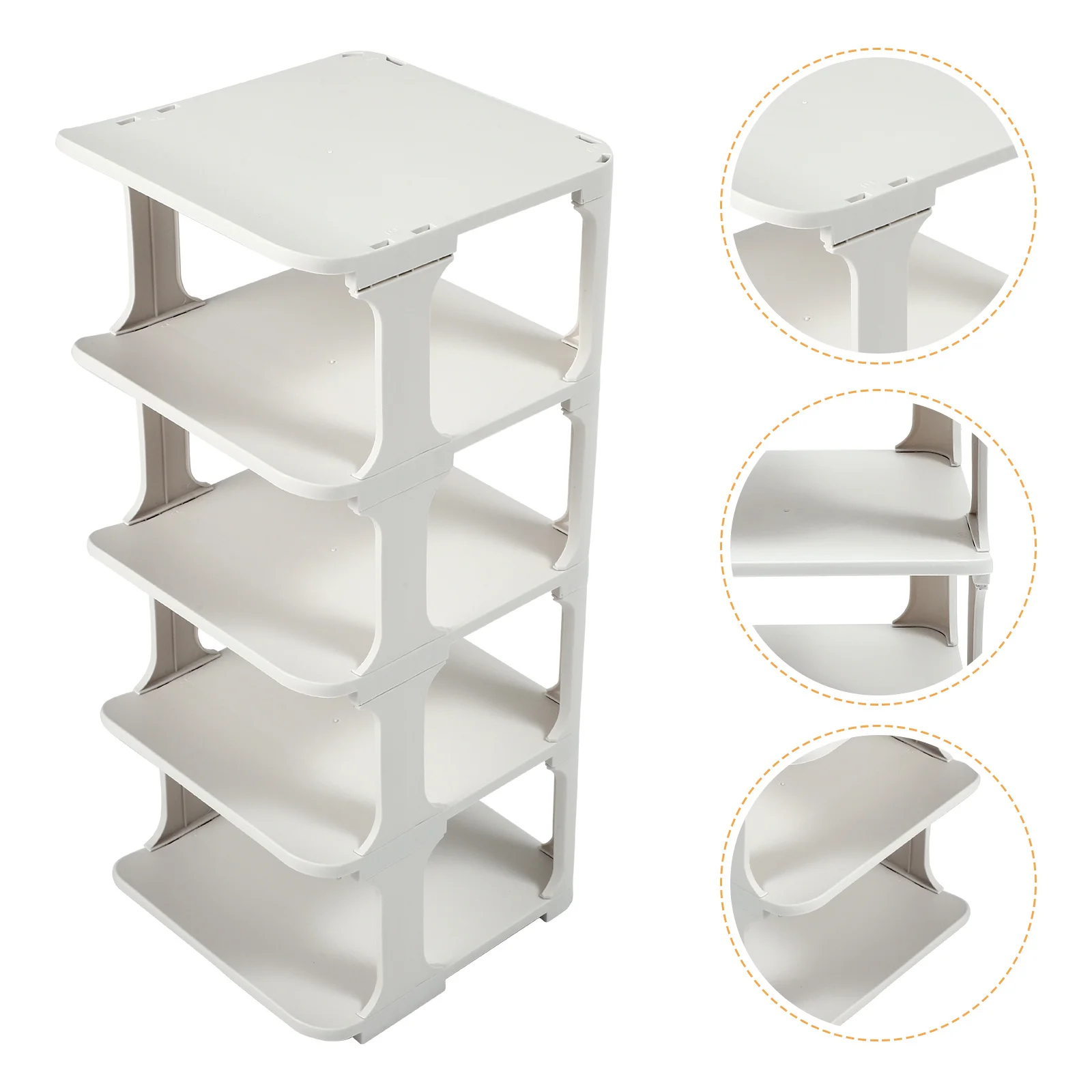 Free Standing Shoe Stacker Organizer Simple Elegant Design Multi-Function Shoe Storage Rack for Home Space-Saving