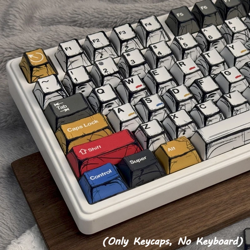 136 Keys CHERRY Height Keycap Comic-Style Mixed-Color Keycaps Set Hand-Painted Comic-Style Keycap Mechanical Keyboard Keycaps
136 Keys CHERRY Height Keycap Comic-Style Mixed-Color Keycaps Set Hand-Painted Comic-Style Keycap Mechanical Keyboard Keycaps