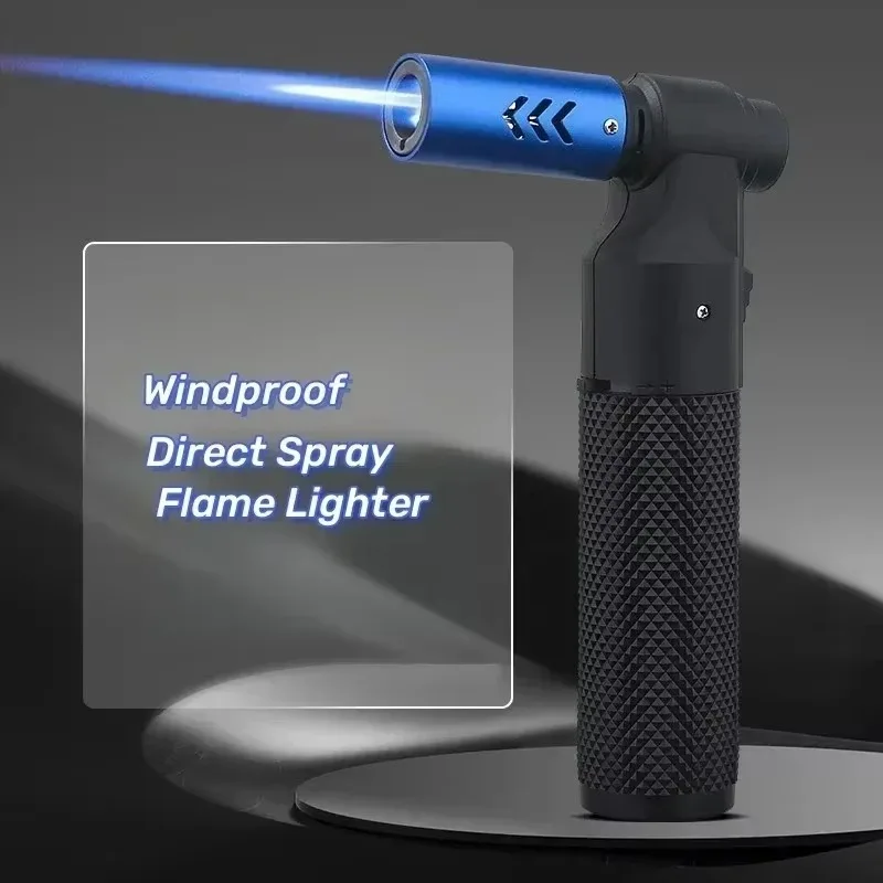 HONEST Turbo Blue Flame Torch Metal Windproof Butane Lighter 360° Use Cigar BBQ Kitchen Tactical Outdoor Tool Men's Luxury Gift
HONEST Turbo Blue Flame Torch Metal Windproof Butane Lighter 360° Use Cigar BBQ Kitchen Tactical Outdoor Tool Men's Luxury Gift