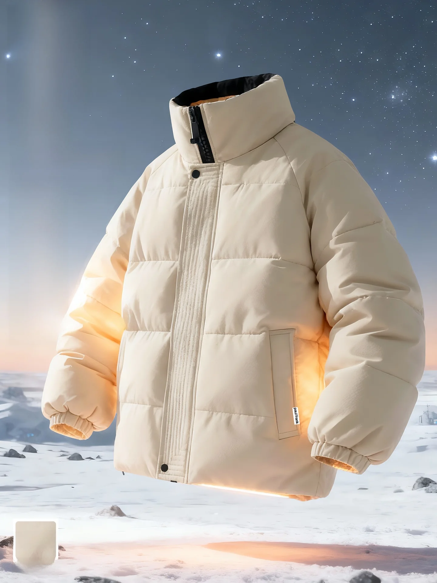 Thiened Bread Cotton Jaet Men's Winter Warm Windproof Stand Collar Casual Long Sve Zipper Closure Color
Thiened Bread Cotton Jaet Men's Winter Warm Windproof Stand Collar Casual Long Sve Zipper Closure Color