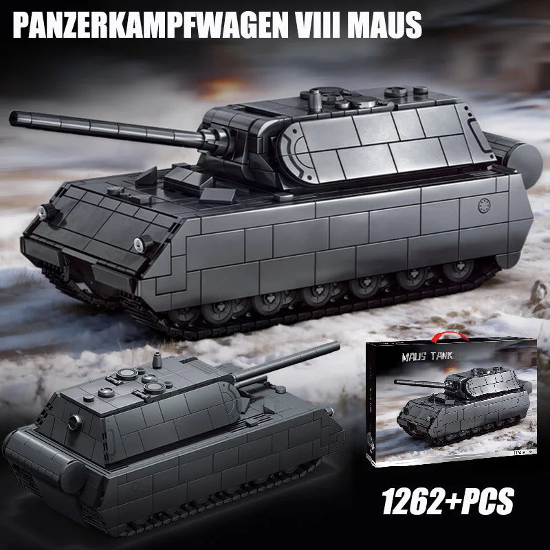 Maus heavy tank puzzle assembly building block model tabletop display item toy gift
Maus heavy tank puzzle assembly building block model tabletop display item toy gift