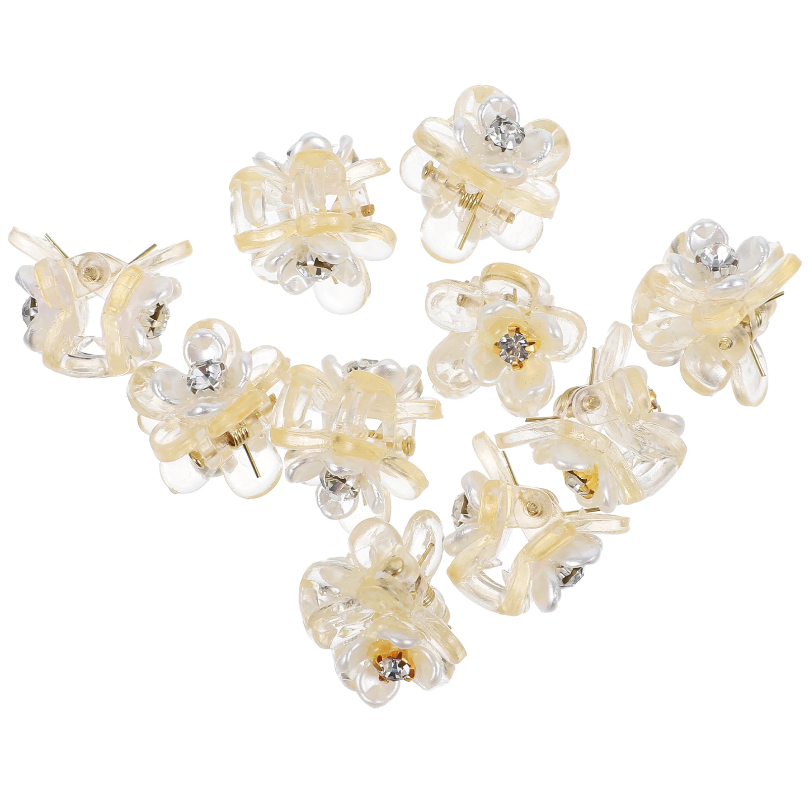 10 Pcs Mini Flower Clips Rhinestones Small Claw Lightweight Comfortable Girls Hair Accessories Decorative Thick Hair Toddler
10 Pcs Mini Flower Clips Rhinestones Small Claw Lightweight Comfortable Girls Hair Accessories Decorative Thick Hair Toddler