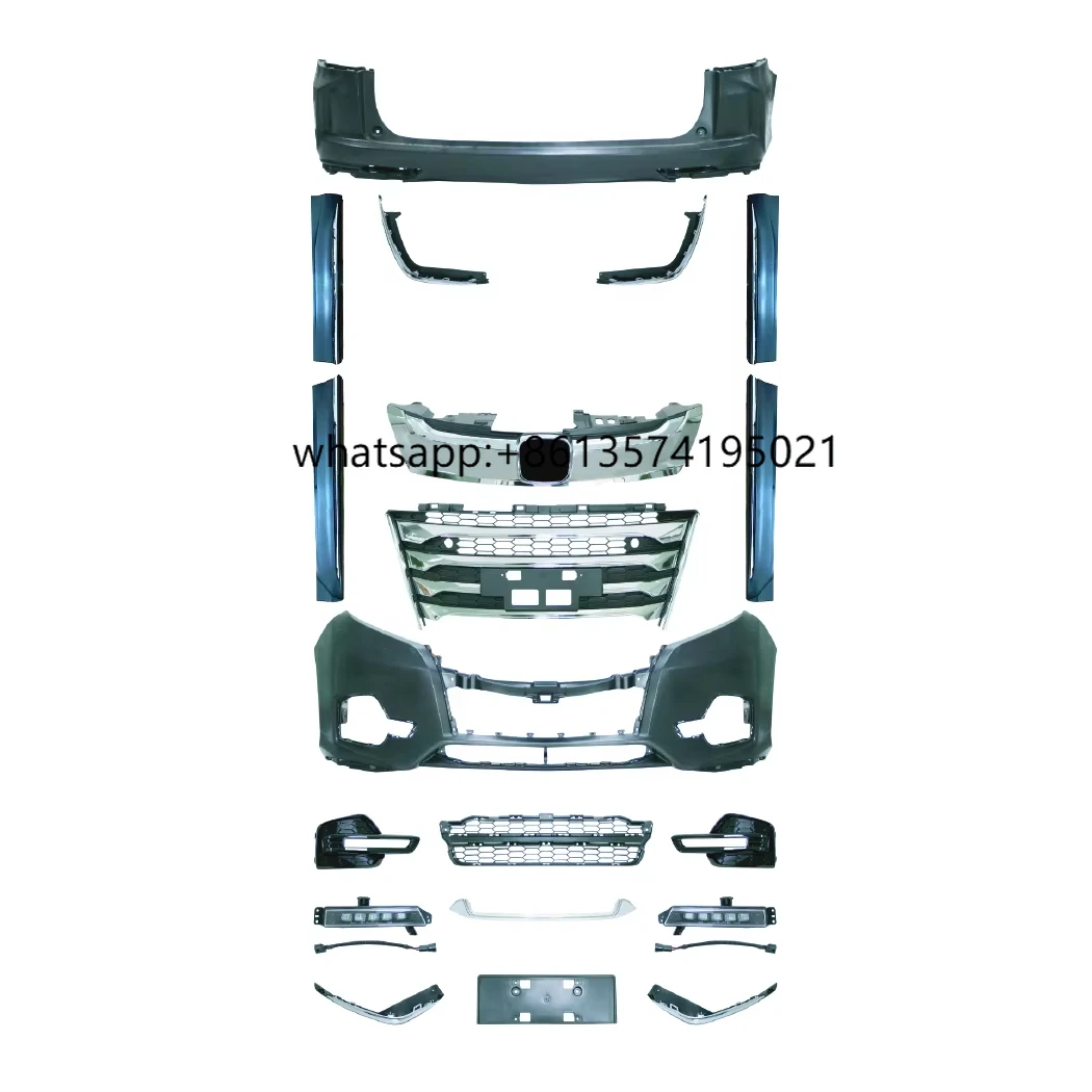 High Quality Auto Parts Body Kit for 2015-2018 Honda Odyssey Upgrade to 2020 Odyssey Front and Rear Bumper with Grille
High Quality Auto Parts Body Kit for 2015-2018 Honda Odyssey Upgrade to 2020 Odyssey Front and Rear Bumper with Grille