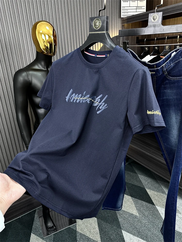 Creative Letter Print round Ne ort Sve T-irt for Men Summer Faionable Casual Loose Fit Youth ular Sle
Creative Letter Print round Ne ort Sve T-irt for Men Summer Faionable Casual Loose Fit Youth ular Sle