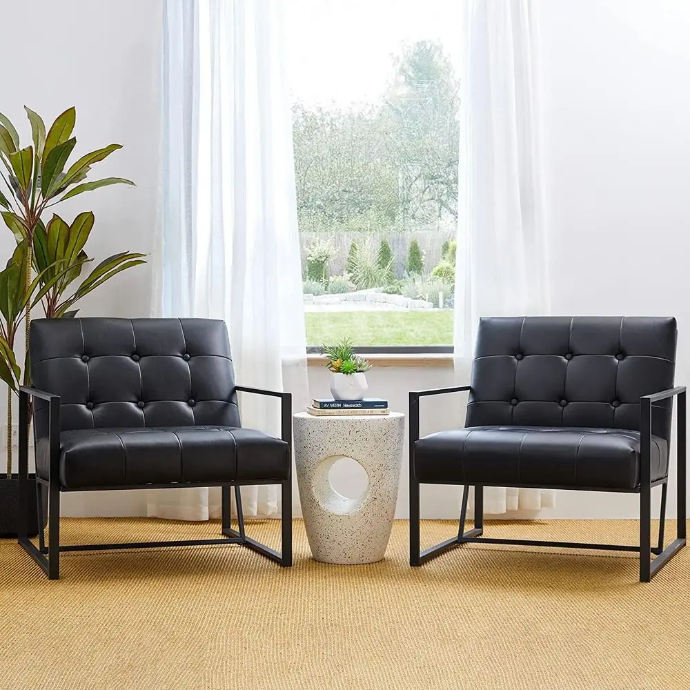 Century ern Accent Chairs Set o 2, ern Living Room Chairs with Durable Metal e,PU Leather Cushioned, Reading Armchairs or Living
Century ern Accent Chairs Set o 2, ern Living Room Chairs with Durable Metal e,PU Leather Cushioned, Reading Armchairs or Living