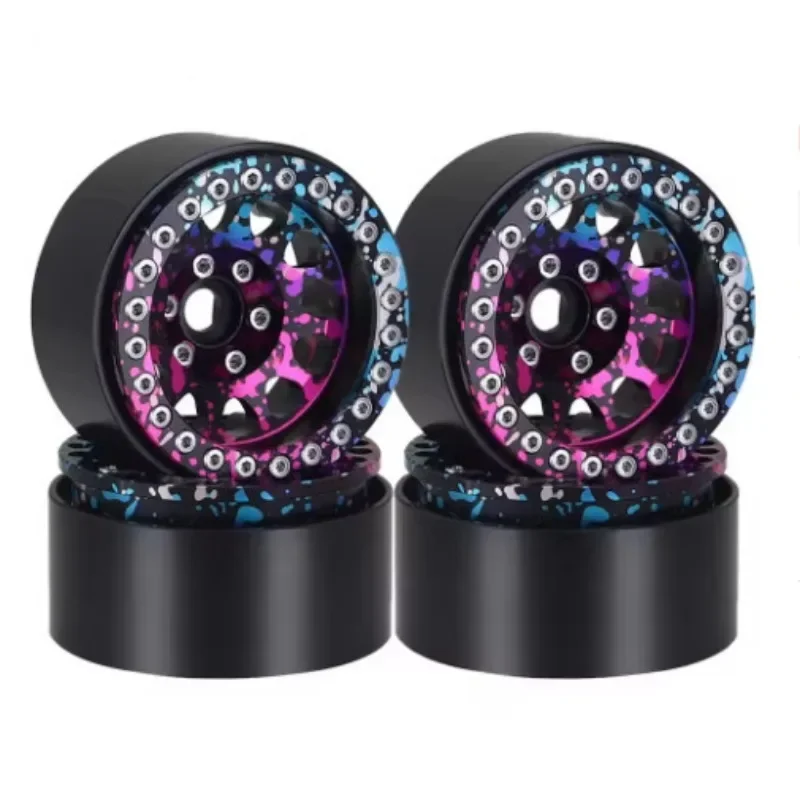 4PCS 1.9" Metal Beadlock Wheel Rims for 1/10 RC Crawlers - 12 Round Holes, Detachable Adapters, 30mm Width, 12mm Hex
4PCS 1.9" Metal Beadlock Wheel Rims for 1/10 RC Crawlers - 12 Round Holes, Detachable Adapters, 30mm Width, 12mm Hex