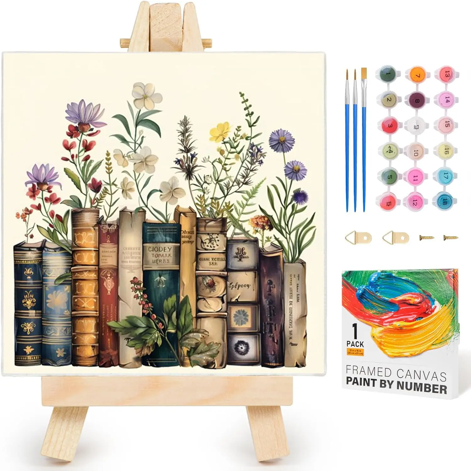 Framed Paint by Numbers Kit for Adults & Kids, DIY Flower Painting for Home Wall Decor, 10x10 inch
Framed Paint by Numbers Kit for Adults & Kids, DIY Flower Painting for Home Wall Decor, 10x10 inch