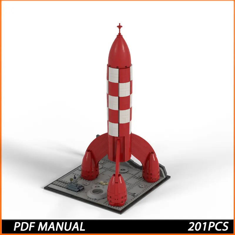 MOC-260318 1:110 Scale Tintin's Rocket Super Rocket Difficult Splicing Blocks Battleship 231PCS Kids Toys Birthday Gift 201PCS
MOC-260318 1:110 Scale Tintin's Rocket Super Rocket Difficult Splicing Blocks Battleship 231PCS Kids Toys Birthday Gift 201PCS