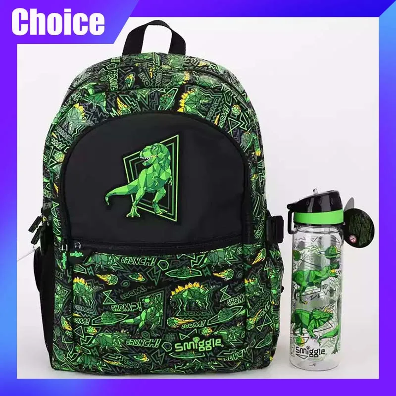 Smiggle Green Dinosaurs Series Backpack Cartoon Cute Children Schoolbag Large Capacity Student Bag 650ml Kettle Gift Girl Kid
Smiggle Green Dinosaurs Series Backpack Cartoon Cute Children Schoolbag Large Capacity Student Bag 650ml Kettle Gift Girl Kid