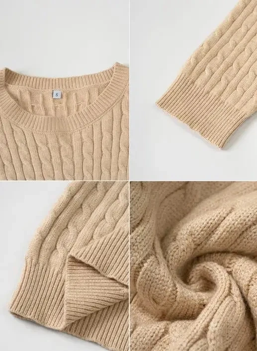 Women's Knitted Pullovers Leisure Vacation Solid Color Long Sleeve Base Sweater Woolen Women's Clothing 2025 Autumn and Winter
Women's Knitted Pullovers Leisure Vacation Solid Color Long Sleeve Base Sweater Woolen Women's Clothing 2025 Autumn and Winter