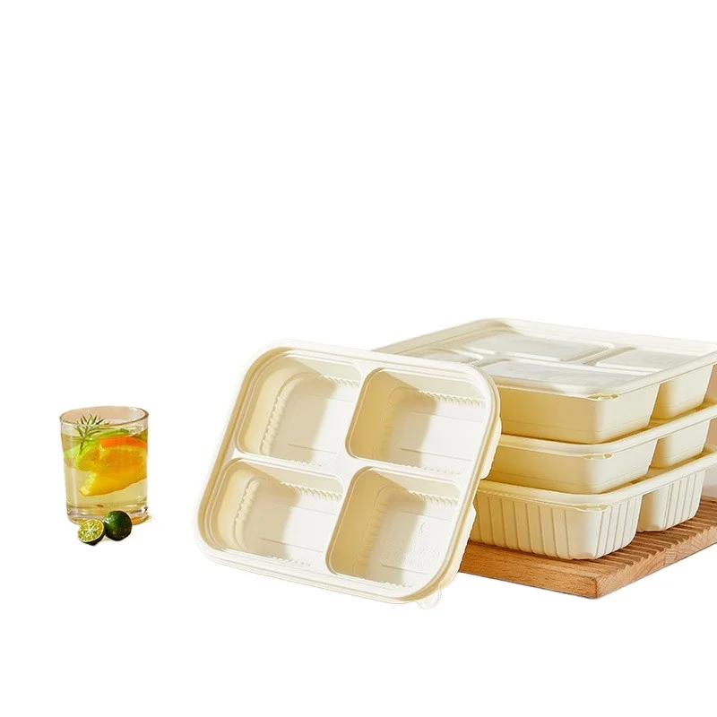 Disposable lunch box Fast food box with lid Takeaway packing box Light food Corn starch Degradable food grade
Disposable lunch box Fast food box with lid Takeaway packing box Light food Corn starch Degradable food grade
