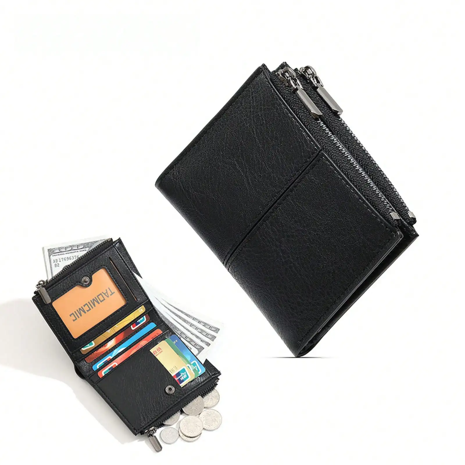 Short PU Leather Men's Wallet Creative Design Fashion Casual 80% Off Zipper Foldable Business Card Holder
Short PU Leather Men's Wallet Creative Design Fashion Casual 80% Off Zipper Foldable Business Card Holder