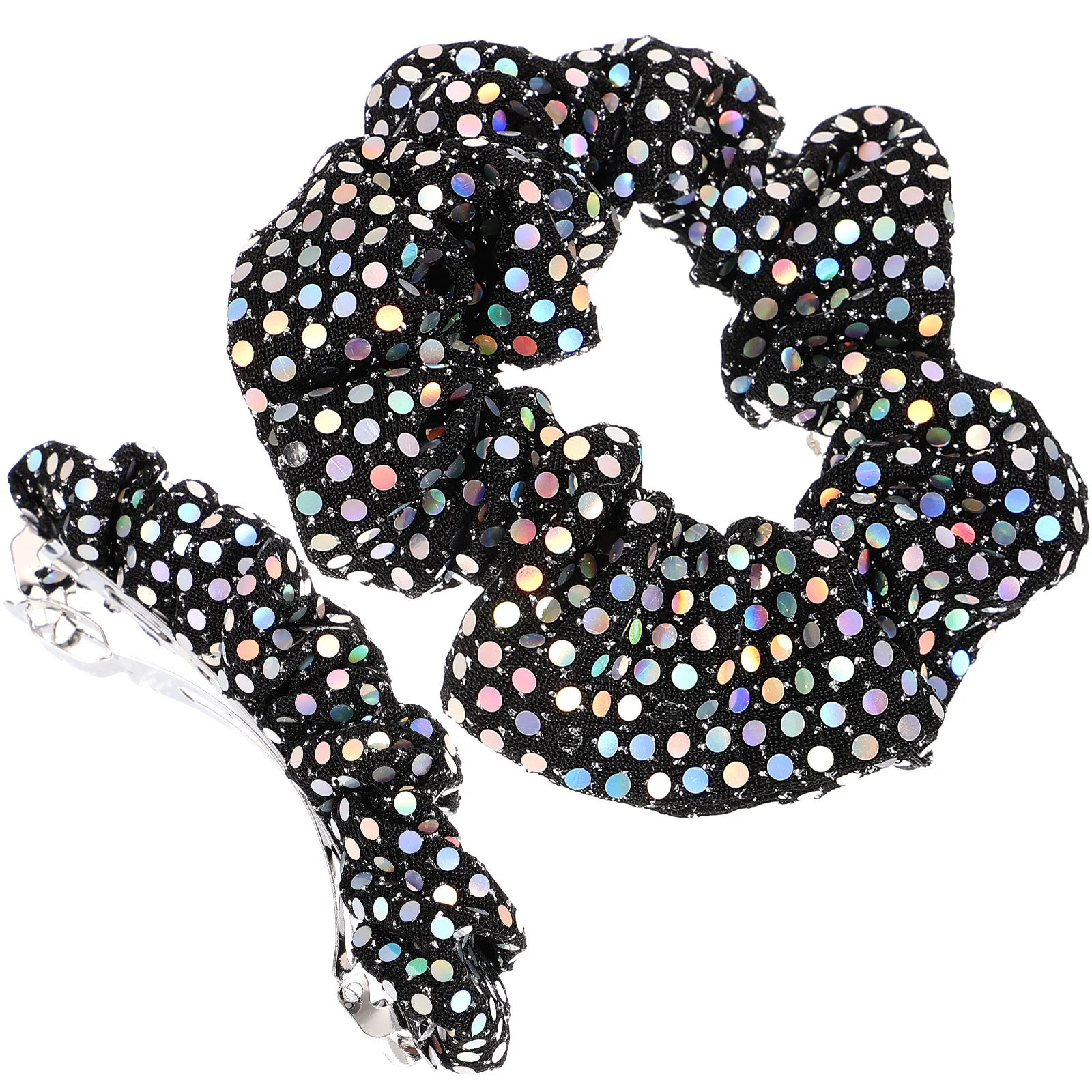 Sequin Fabric Hair Ring Black Elastic Ponytail Holders Ties Accessories Scrunchies Hair Clips For Women Girls Hairstyle
Sequin Fabric Hair Ring Black Elastic Ponytail Holders Ties Accessories Scrunchies Hair Clips For Women Girls Hairstyle