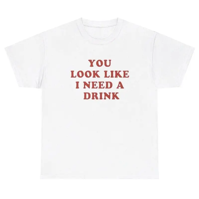 Футболка You Look Like I Need A Drink, забавная футболка с алкогольными мемами и саркастическим юмором
Футболка You Look Like I Need A Drink, забавная футболка с алкогольными мемами и саркастическим юмором