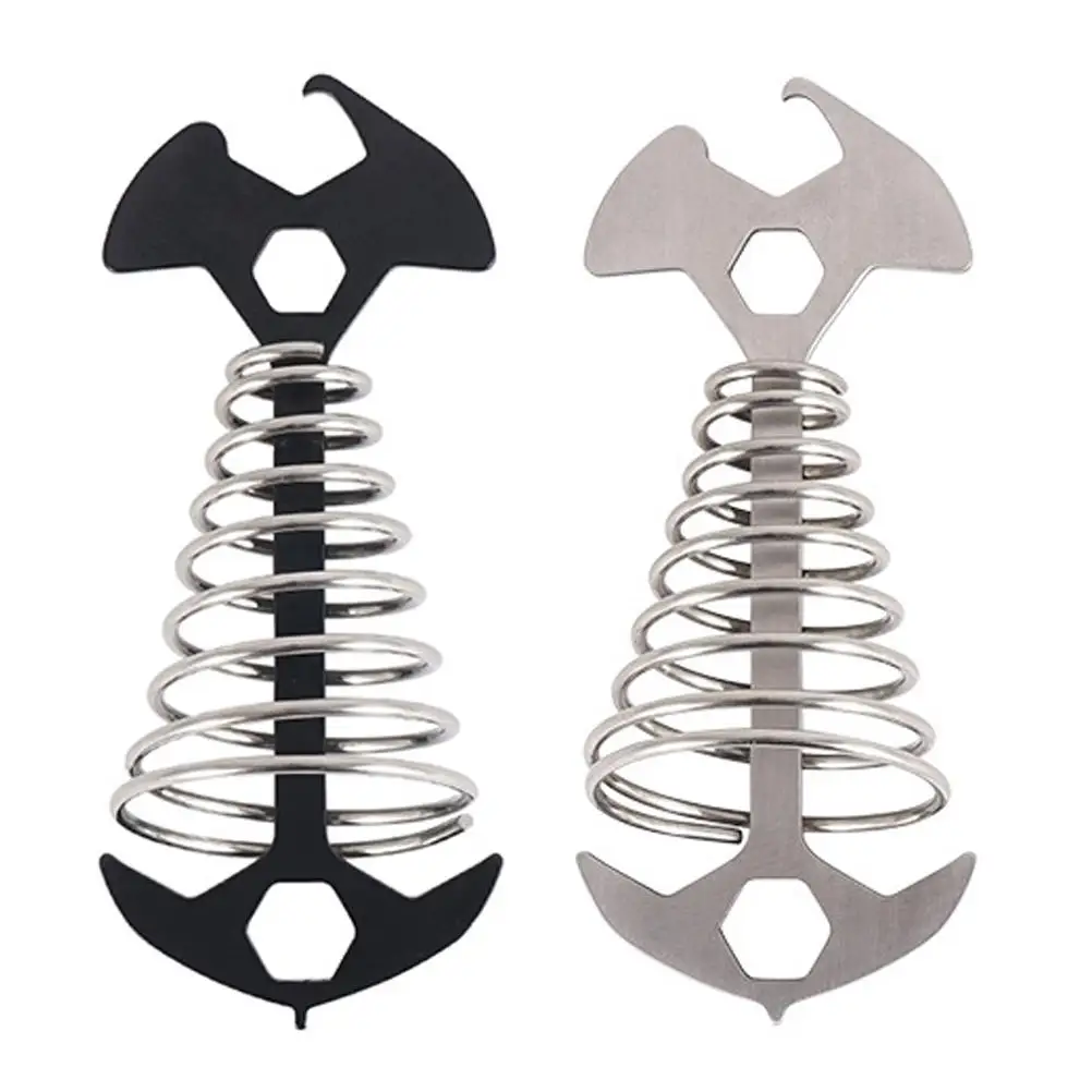 2Pcs Tent Rope Buckle Hooks Fish Bone Nails Stakes Ground Stainless Steel Camping Gear Lightweight Deck Fixing Pegs
2Pcs Tent Rope Buckle Hooks Fish Bone Nails Stakes Ground Stainless Steel Camping Gear Lightweight Deck Fixing Pegs