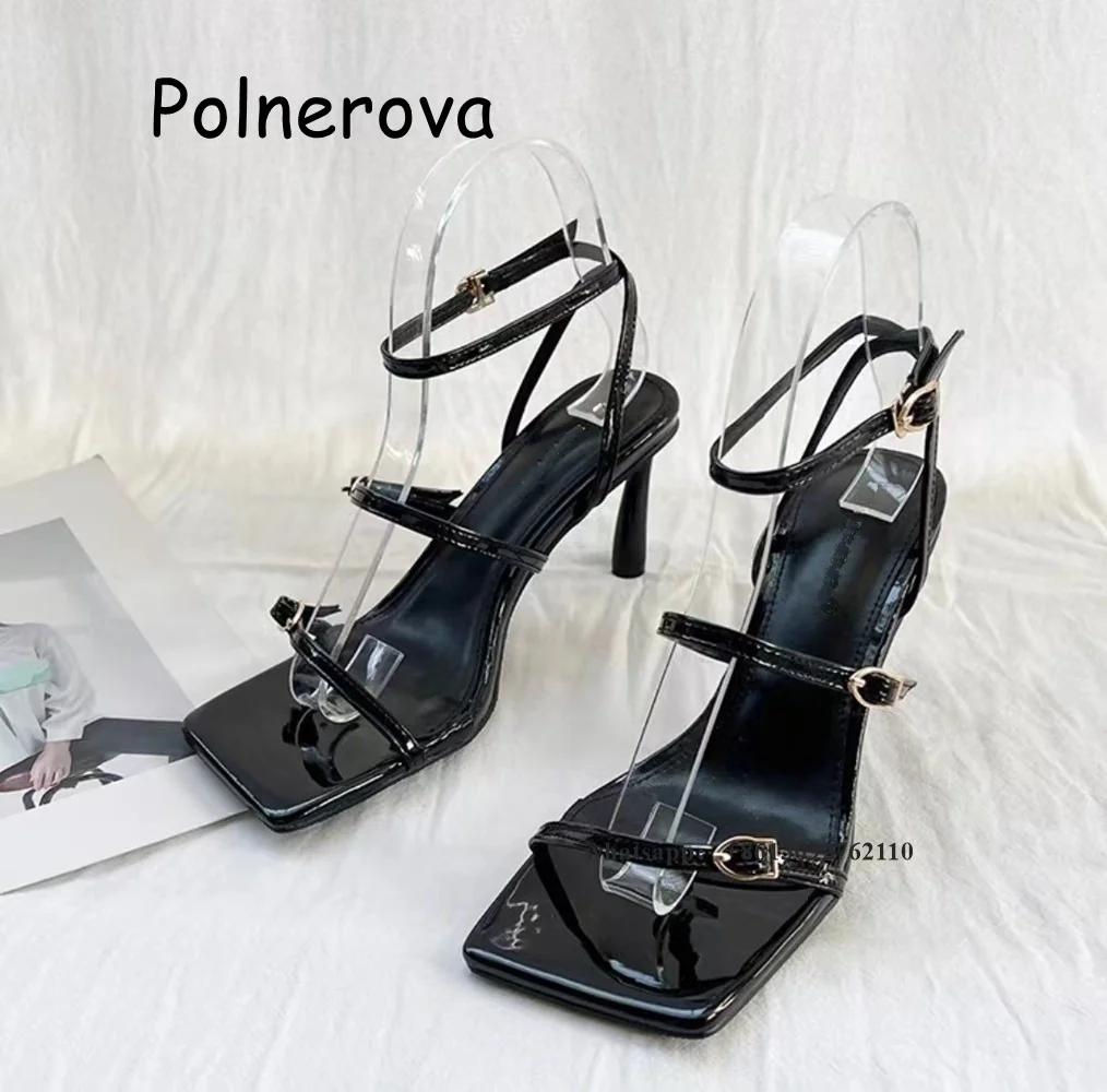 Solid Square Toe Sandals One Word Belt Thin Heels Women's Shoes Global Buckle Front Rear Strap Summer Casual Elegant Sweet Shoes
Solid Square Toe Sandals One Word Belt Thin Heels Women's Shoes Global Buckle Front Rear Strap Summer Casual Elegant Sweet Shoes