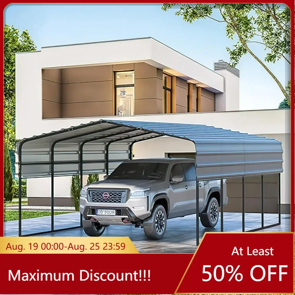 Carport,10x15ft Metal Carport with Galvanized Metal Roof,10ft x 15ft x 8.4ft Outdoor Heavy Duty Carport Canopy, Garage Shelter
Carport,10x15ft Metal Carport with Galvanized Metal Roof,10ft x 15ft x 8.4ft Outdoor Heavy Duty Carport Canopy, Garage Shelter