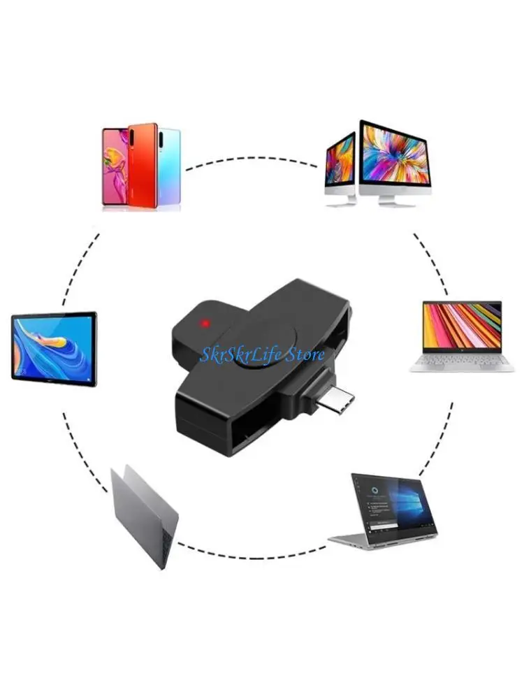 E65E USB TypeC Card Reader Memory Identity Card Electronic DNIE Cloner 
E65E USB TypeC Card Reader Memory Identity Card Electronic DNIE Cloner