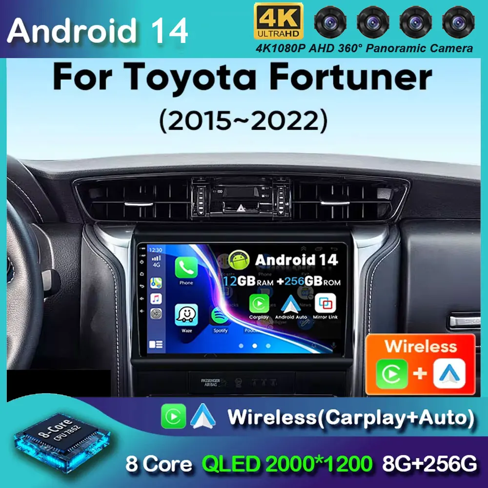 Android 14 для Toyota Fortuner 2015-2022, автомобильное радио, Carplay, Android, сенсорный экран, мультимедийный плеер, навигация, GPS, авторадио
Android 14 для Toyota Fortuner 2015-2022, автомобильное радио, Carplay, Android, сенсорный экран, мультимедийный плеер, навигация, GPS, авторадио