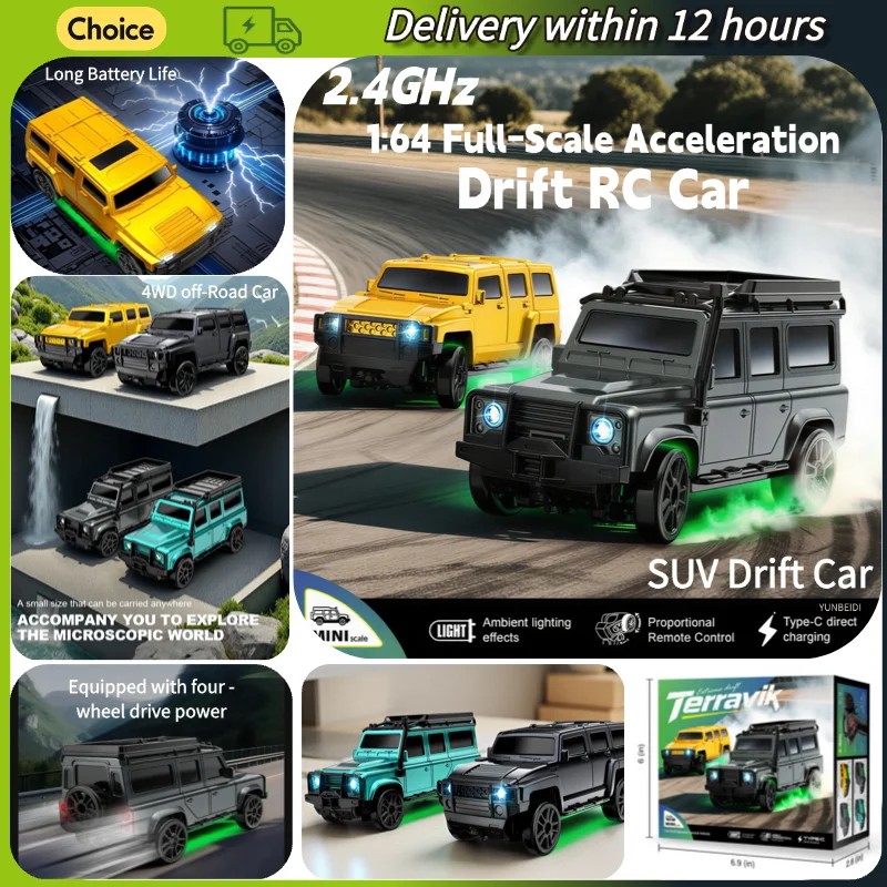 Радиоуправляемая машинка 1:64, 2.4 ГГц, настольный дрифт-кар, мини-внедорожник 4WD, игрушка для детей, подарок на праздник
Радиоуправляемая машинка 1:64, 2.4 ГГц, настольный дрифт-кар, мини-внедорожник 4WD, игрушка для детей, подарок на праздник