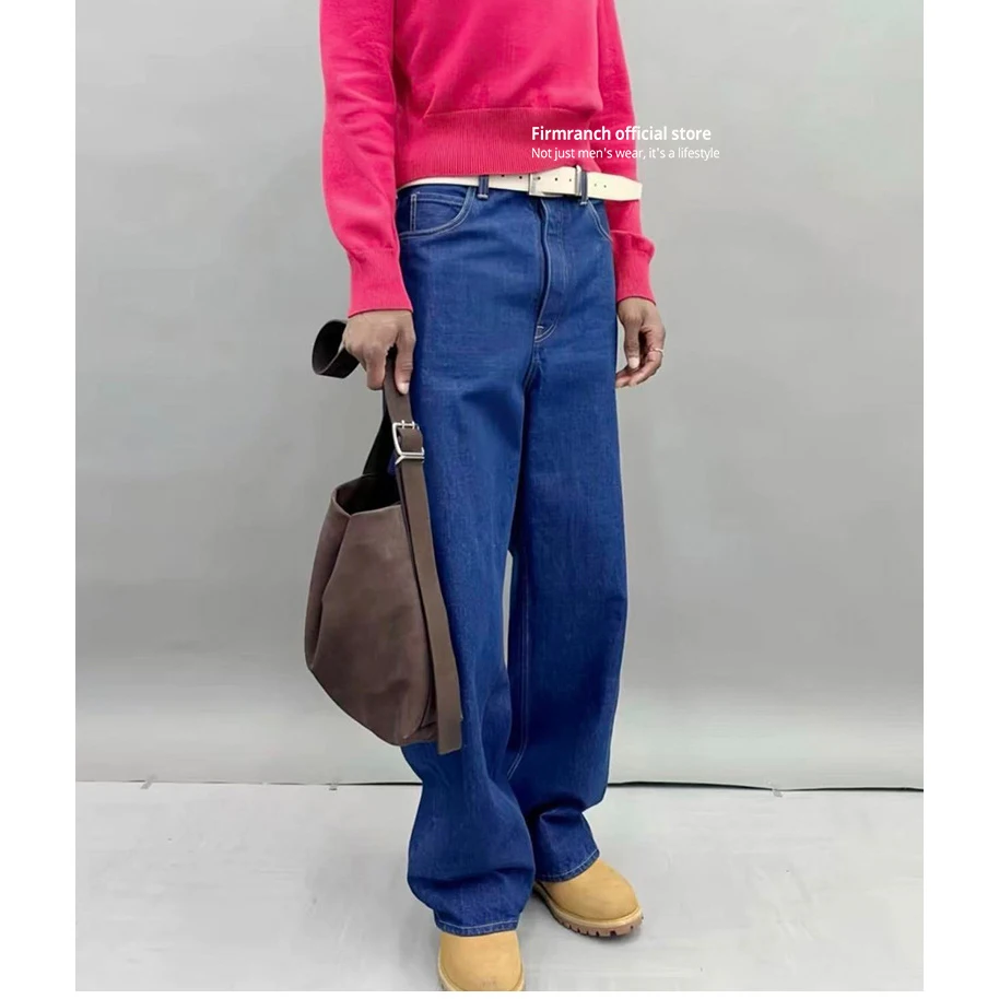 Firmranch 2026 Washed Vintage Dark Blue Raw Denim KENIJIAM Inspired Retro Loose Jeans For Men Women VIBE Style
Firmranch 2026 Washed Vintage Dark Blue Raw Denim KENIJIAM Inspired Retro Loose Jeans For Men Women VIBE Style