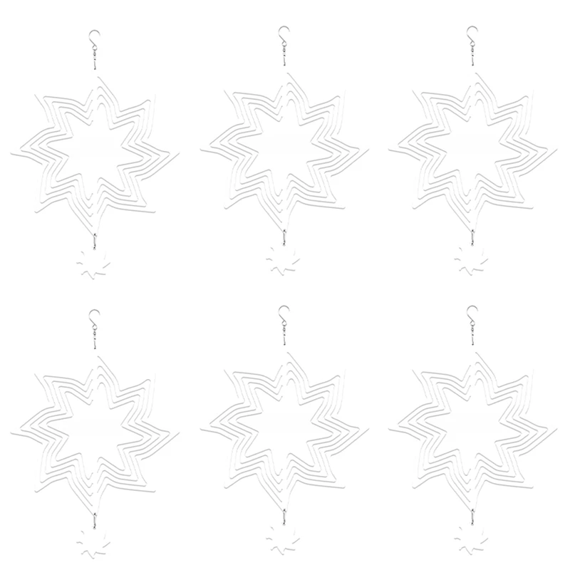 6 Piece Sublimation Wind Spinner Blanks Wind Spinners 3D Hanging Wind Spinners For Indoor Outdoor Garden Decoration
6 Piece Sublimation Wind Spinner Blanks Wind Spinners 3D Hanging Wind Spinners For Indoor Outdoor Garden Decoration